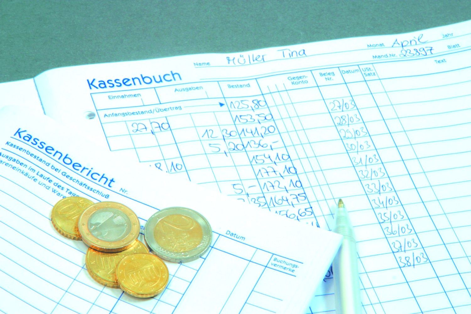305 Kassenbericht, DIN A5, vorgelocht, 50 Blatt, weiß