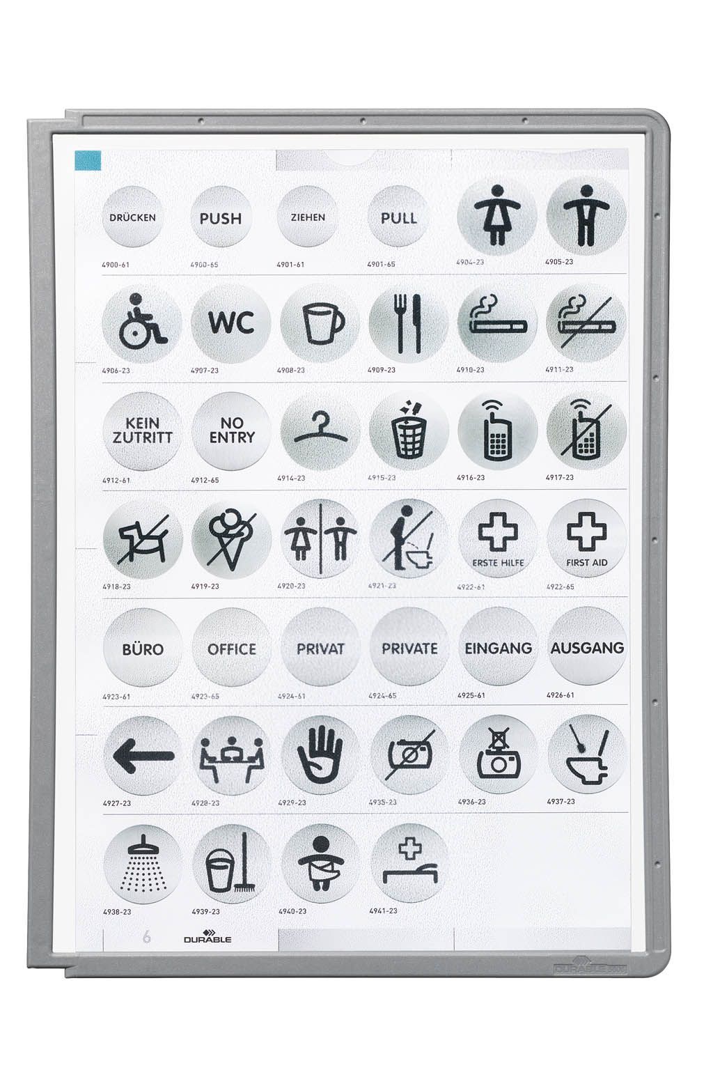 Sichttafel SHERPA® PANEL A4, graphit Sichttafel SHERPA® PANEL A4, graphit
