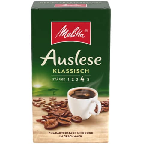 Kaffee Melitta Auslese Klassisch 528883, gemahlener Kaffee Arabica und Robusta, 500 g