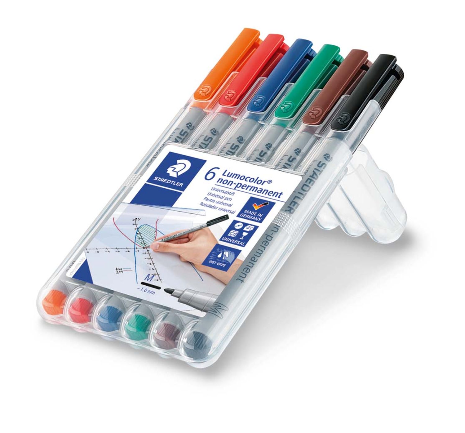 Feinschreiber Universalstift Lumocolor® - non-permanent, M, 6 Farben Feinschreiber Universalstift Lumocolor® - non-permanent, M, 6 Farben