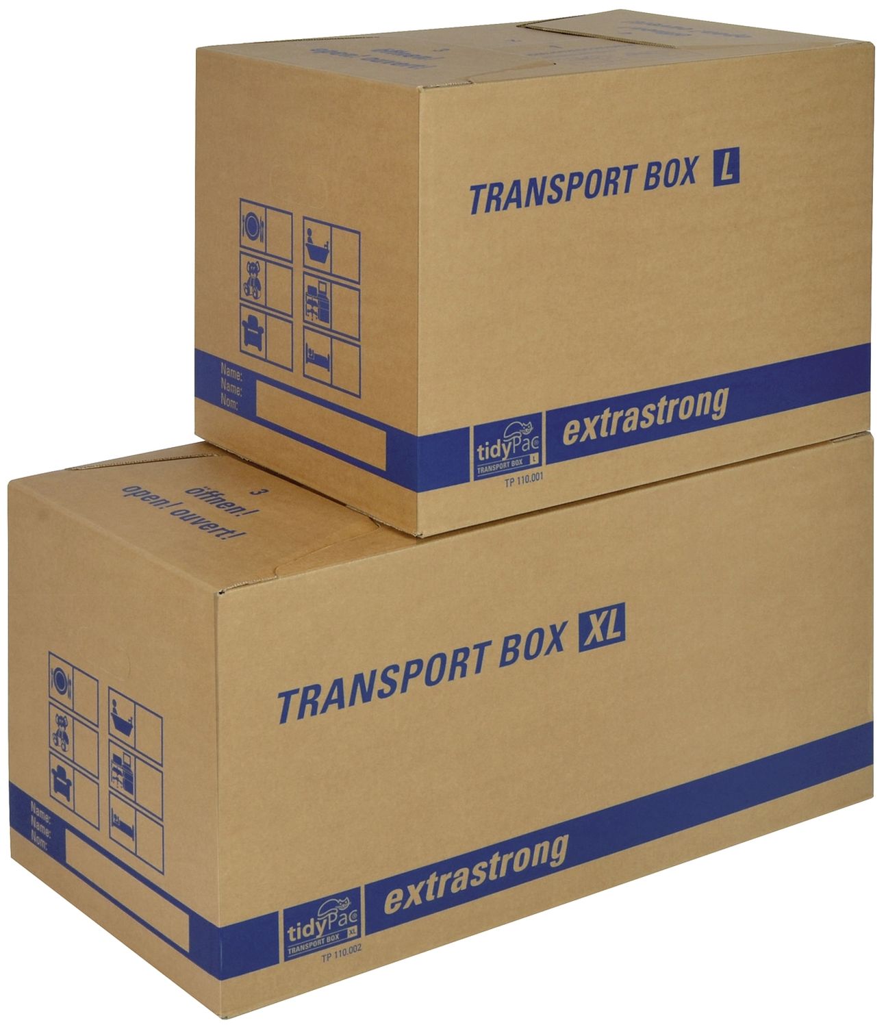 Transportboxen 500x350x355 mm, braun Transportboxen 500x350x355 mm, braun