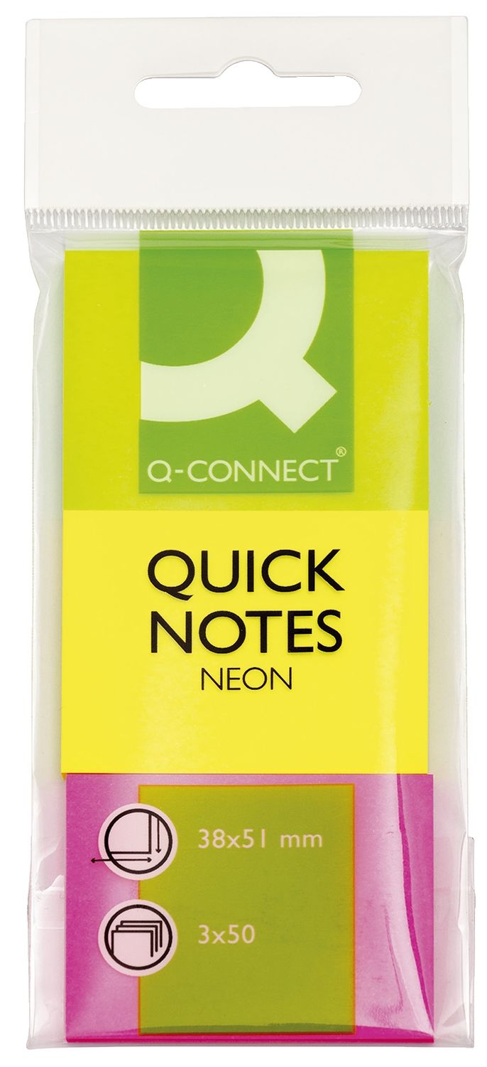 Haftmarker Neon - 38 x 51 mm, 3x 50 Streifen Haftmarker Neon - 38 x 51 mm, 3x 50 Streifen