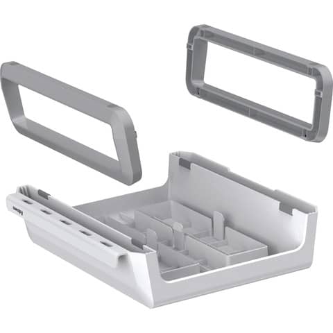 Monitorständer Fellows Breyta 100016561, für 1 Monitor, 35,4 x 8,2-15,1 x 30,4 cm, höhenverstellbar, Kunststoff, weiß