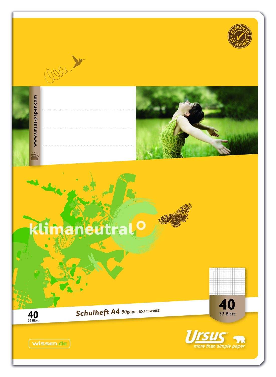 Heft LIN1 - A5, 16 Blatt, 80 g/qm, liniert farbig Heft LIN1 - A5, 16 Blatt, 80 g/qm, liniert farbig