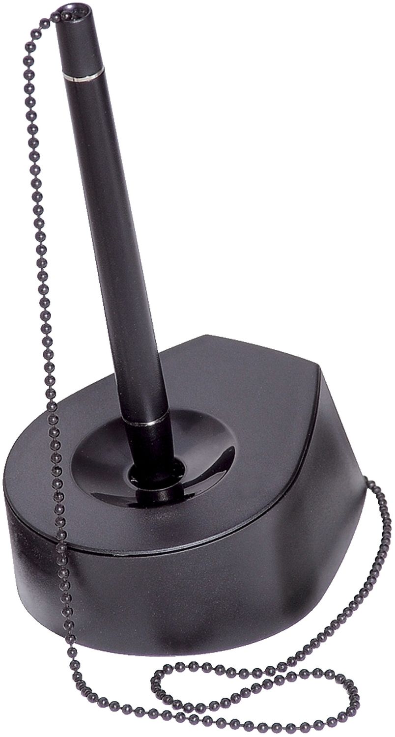 Kugelschreiberständer SALSA - Kette, schwarz Kugelschreiberständer SALSA - Kette, schwarz