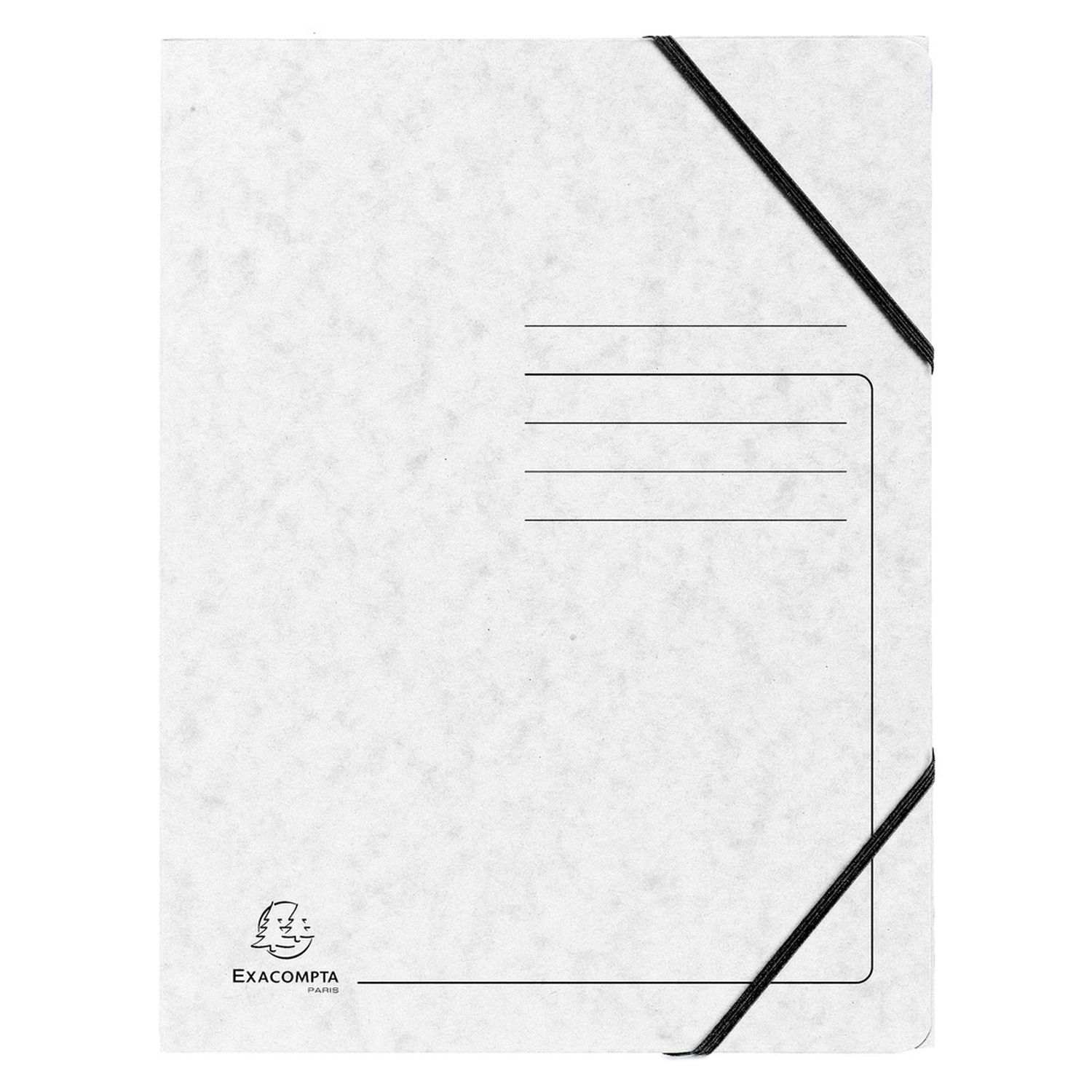 Sammelmappe - A4, 355 g/qm, Gummizug, weiß Sammelmappe - A4, 355 g/qm, Gummizug, weiß